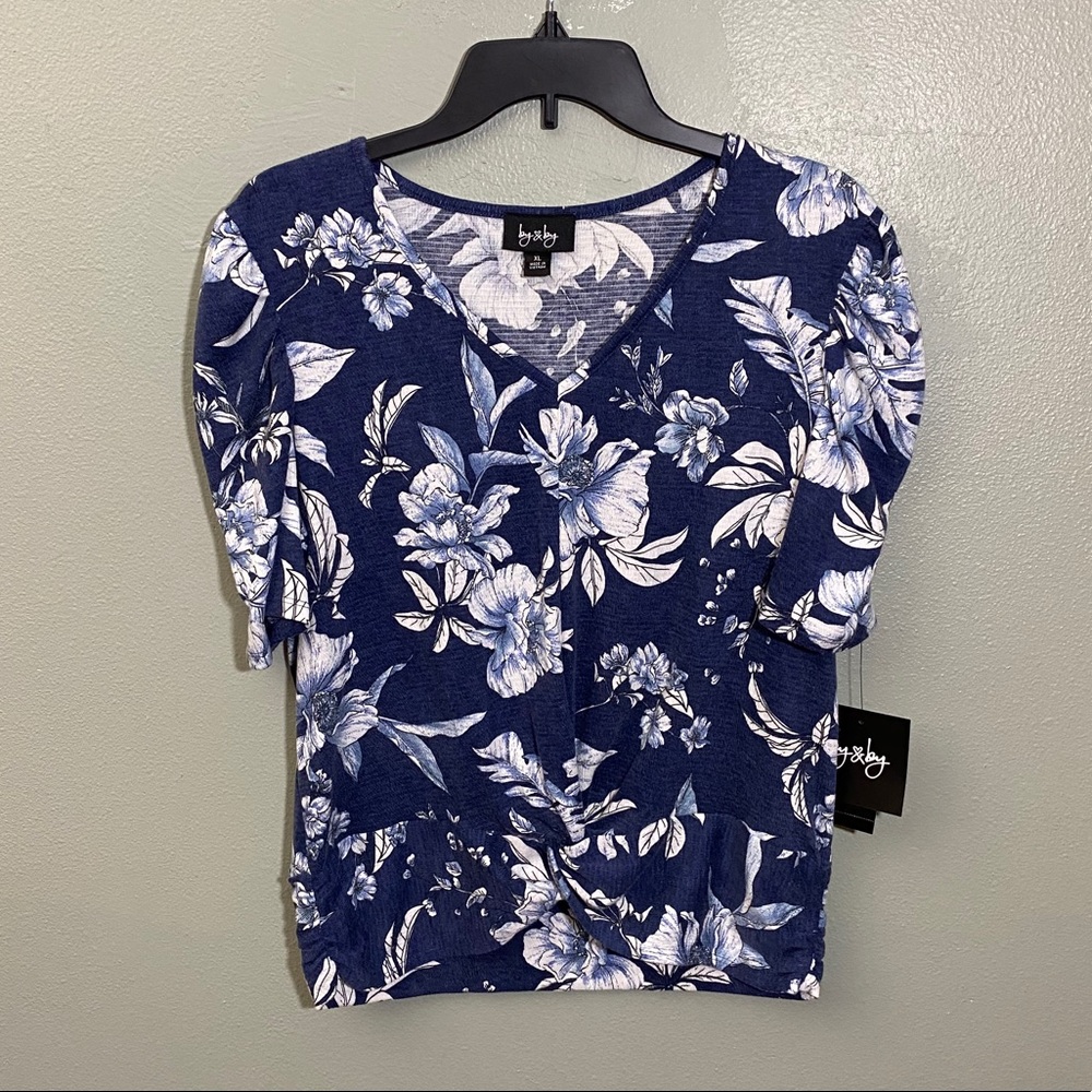 Floral Knot Top